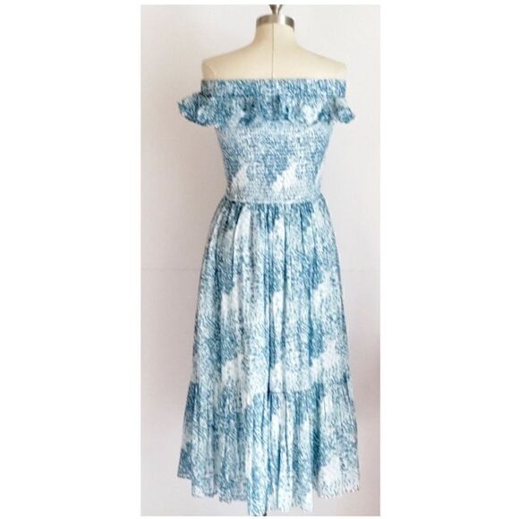KAPARA LONDON FRIDA OFF SHOULDER PEASANT DRESS SIZE S/M NEW - Picture 6 of 11